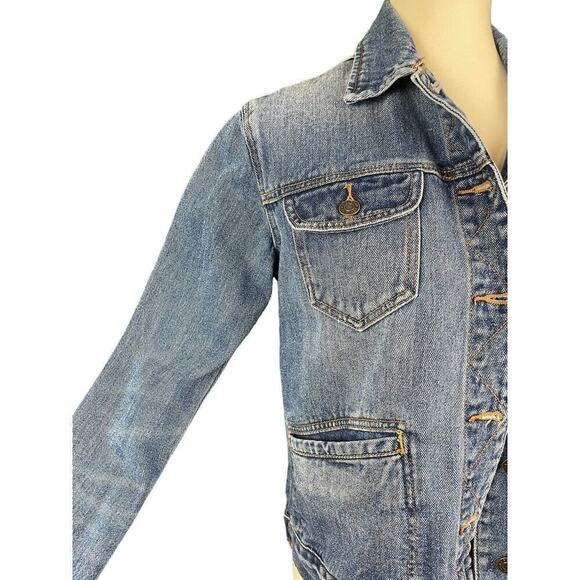PACSUN Denim Jean Jacket Women Size Small Large Pockets 100% Cotton - Picture 8 of 11